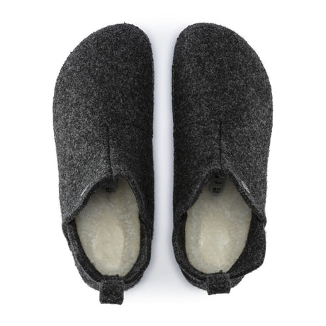 Birkenstock Andermatt Shearling Slipper Boot (Men) - Anthracite/Natural Dress-Casual - Slippers - The Heel Shoe Fitters