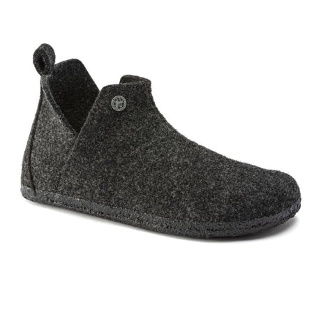 Birkenstock Andermatt Shearling Slipper Boot (Men) - Anthracite/Natural Dress-Casual - Slippers - The Heel Shoe Fitters