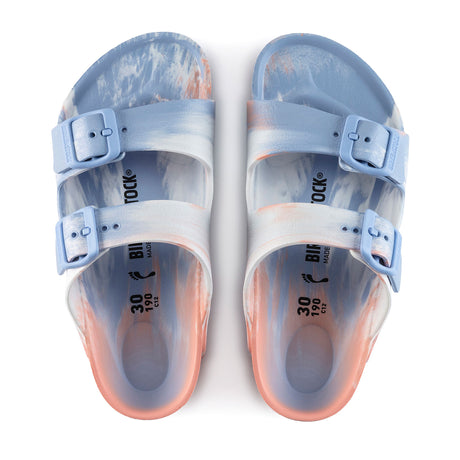Birkenstock Arizona EVA Narrow Slide Sandal (Women) - Multi Coral Peach Sandals - Slide - The Heel Shoe Fitters