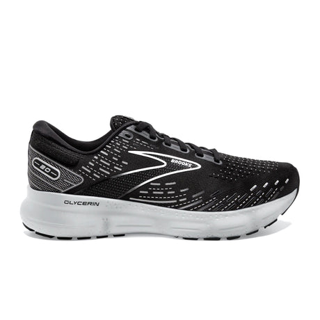 Brooks Glycerin 20 Running Shoe (Women) - Black/White/Alloy Athletic - Running - The Heel Shoe Fitters