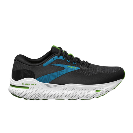 Brooks Ghost Max Running Shoe (Men) - Black/Atomic Blue/Jasmin Athletic - Running - The Heel Shoe Fitters