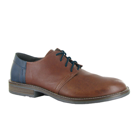 Naot Chief Derby Shoe (Men) - Soft Chestnut Leather/Soft Ink Leather Dress-Casual - Oxfords - The Heel Shoe Fitters