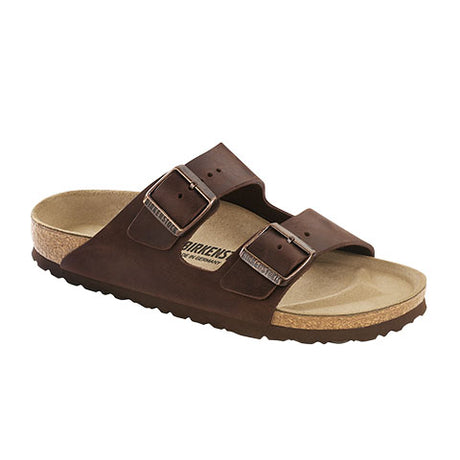 Birkenstock Arizona Slide Sandal (Unisex) - Habana Oiled Leather Sandals - Slide - The Heel Shoe Fitters