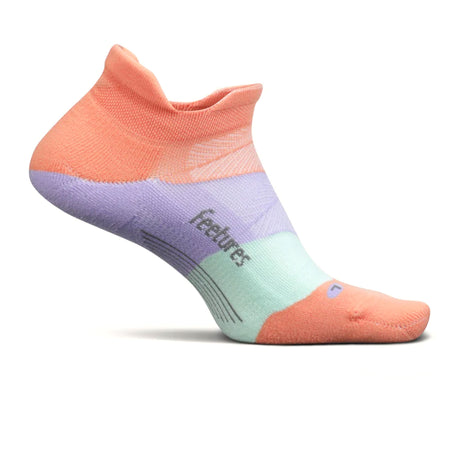 Feetures Elite Light Cushion No Show Tab Sock (Unisex) - Pop Off Peach Accessories - Socks - Performance - The Heel Shoe Fitters